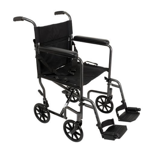 ProBasics Silver Vein 19" Steel Transport Wheelchair