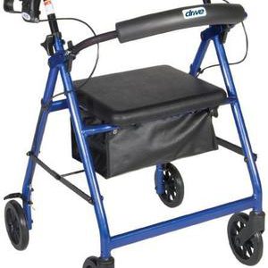 Drive Aluminum Rollator, 6" Casters