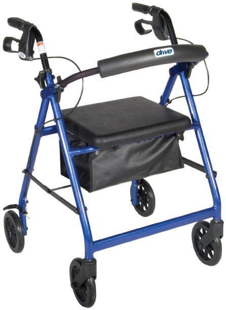 Drive Aluminum Rollator, 6" Casters