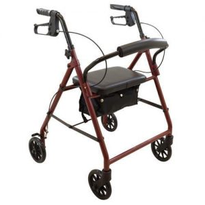 Drive Durable 4 Wheel Rollator with 7.5" Casters