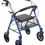 Drive Durable 4 Wheel Rollator with 7.5" Casters